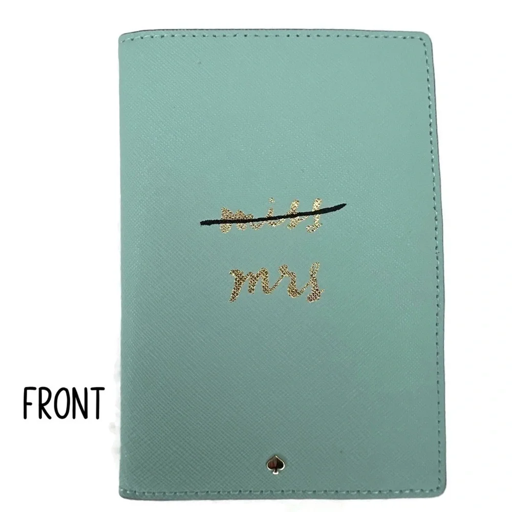 Kate Spade Miss Mrs Passport Holder Wedding Belles Engagement Wallet NWT